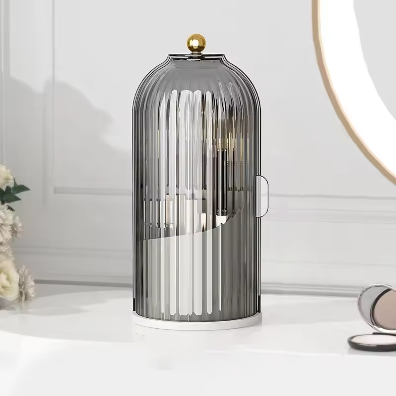 Organisateur de maquillage élégant à rotation 360° | Chic et gain de place