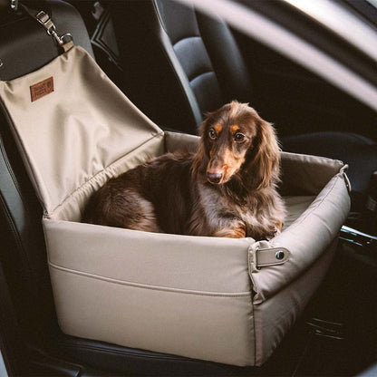 Élévé Faux Cuir Deluxe Siège Auto Chien Booster Lit - Urban Voyager