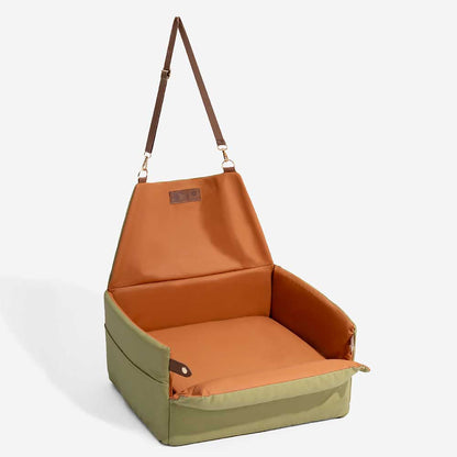 Élévé Faux Cuir Deluxe Siège Auto Chien Booster Lit - Urban Voyager