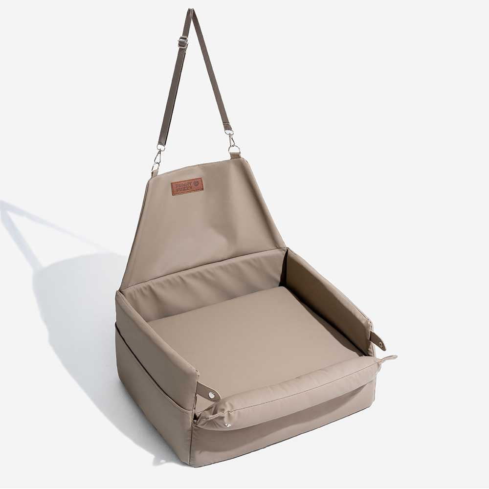 Élévé Faux Cuir Deluxe Siège Auto Chien Booster Lit - Urban Voyager