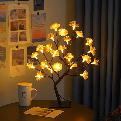 Lampe de table au design d'arbre enchanteur