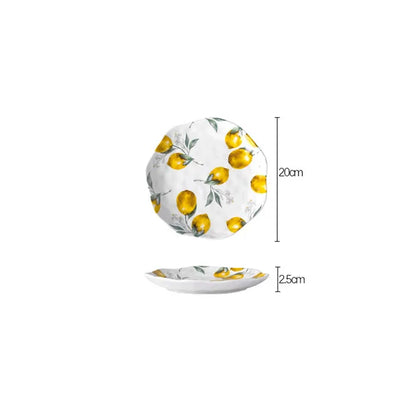 Floroux - Assiette en céramique européenne Citron