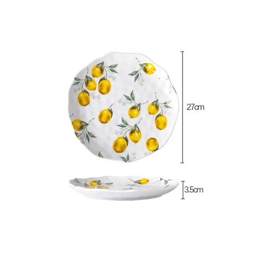 Floroux - Assiette en céramique européenne Citron