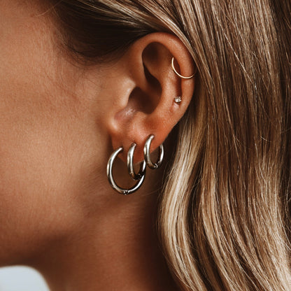 Celeste Hoop Earrings – Boucles d'oreilles élégantes intemporelles