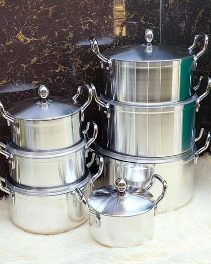 Ensemble de casseroles en aluminium