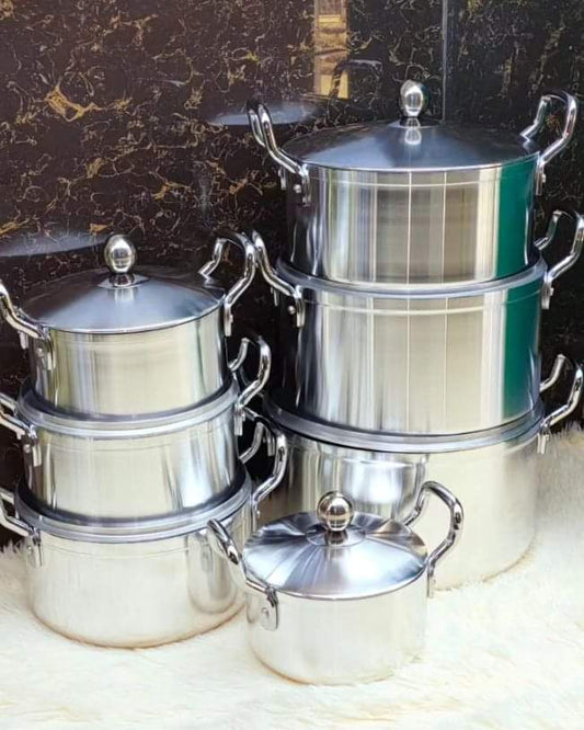 Ensemble de casseroles en aluminium