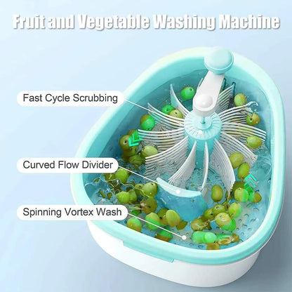 Brosse nettoyante pour fruits, seau et kit de drainage