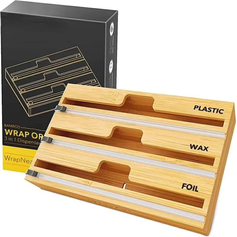 Distributeur de film alimentaire en bambou écologique