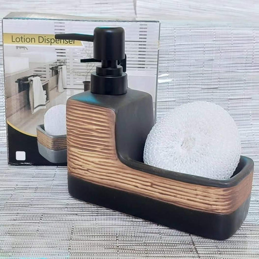 Distributeur de savon avec coussinet de lavage