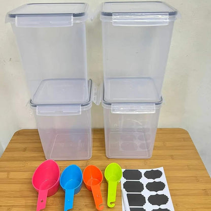 4pcs Conteneurs de stockage alimentaire hermétiques