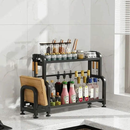 râtelier à épices multifonctionnel à 2 niveaux