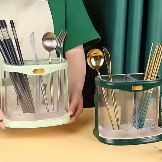 Organisateur de Couverts de Cuisine avec Trou de Drainage