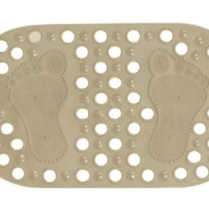 Tapis antidérapant de salle de bain avec empreintes