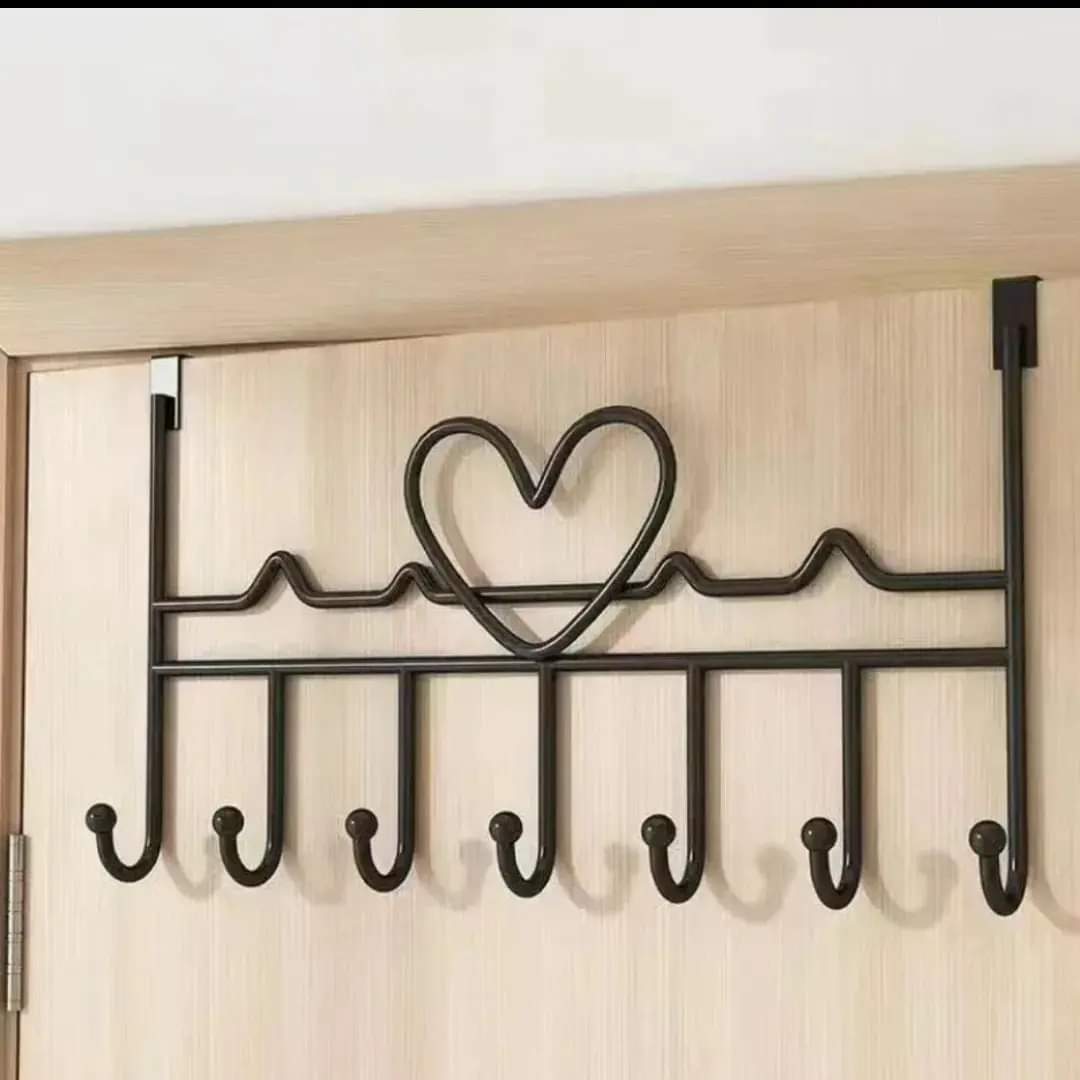 Crochets de porte lourds noirs