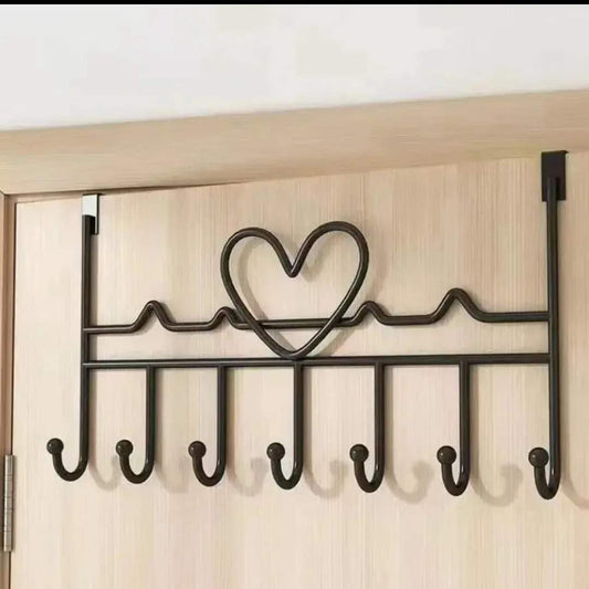 Crochets de porte lourds noirs