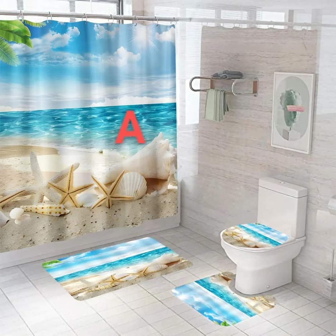 4 Pcs Ensemble de salle de bain