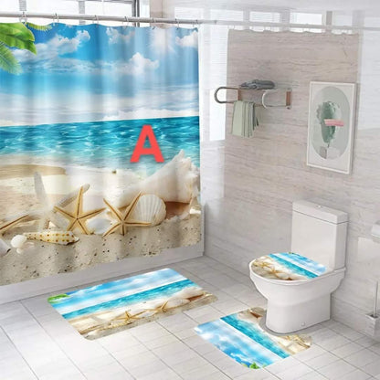 4 Pcs Ensemble de salle de bain