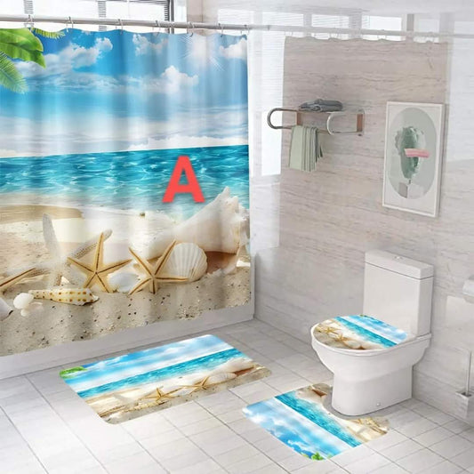 4 Pcs Ensemble de salle de bain
