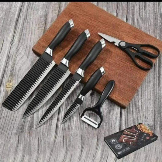 ensemble de 6 pièces de couteaux