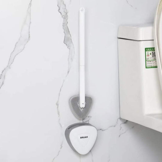 Brosse de nettoyage pour toilettes en silicone