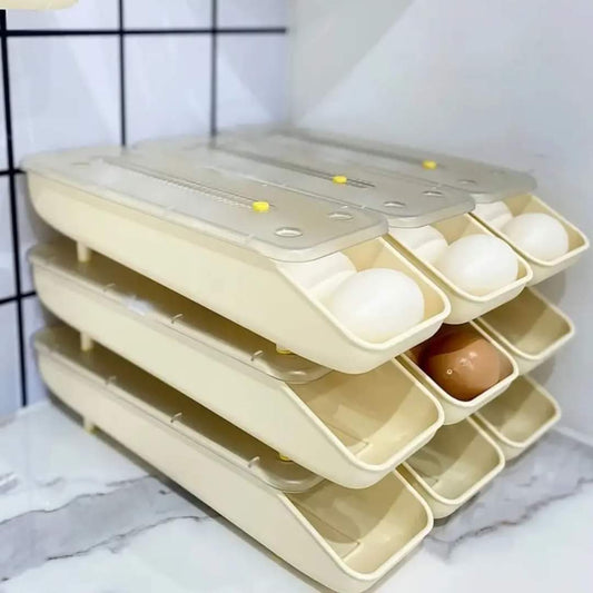Boîte de stockage d'œufs automatique empilable