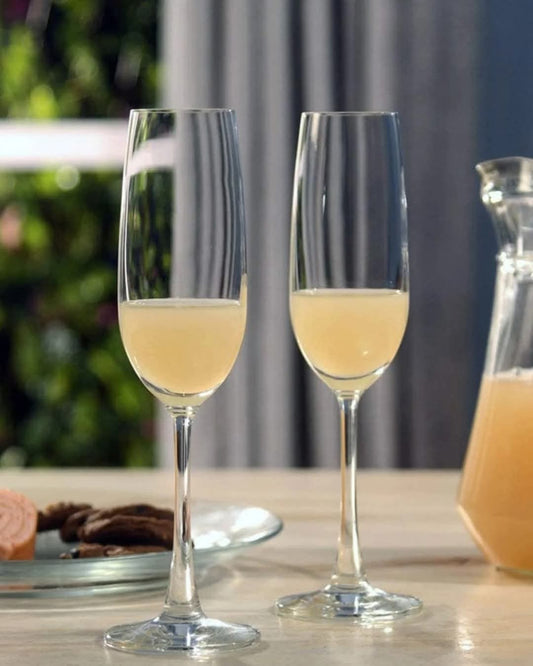 6pcs Verres à vin/champagne longs