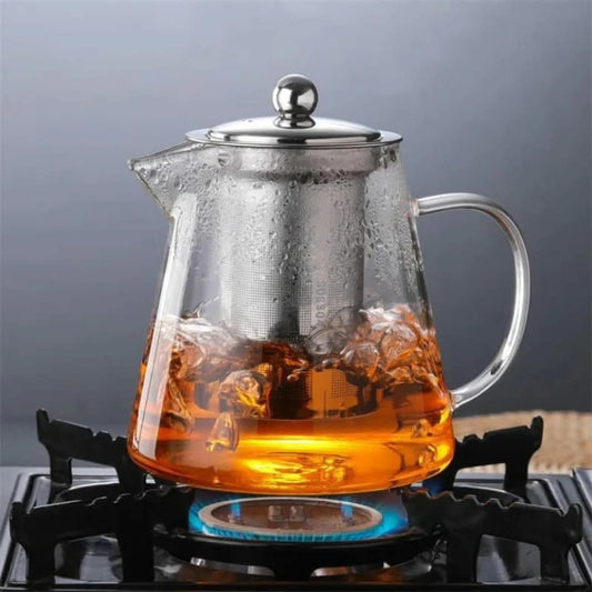 Théière en verre avec infuseur