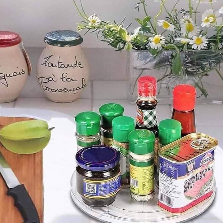 Plateau rotatif Lazy Susan en acrylique