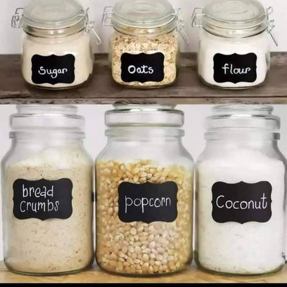 Autocollants pour bocaux + stylo