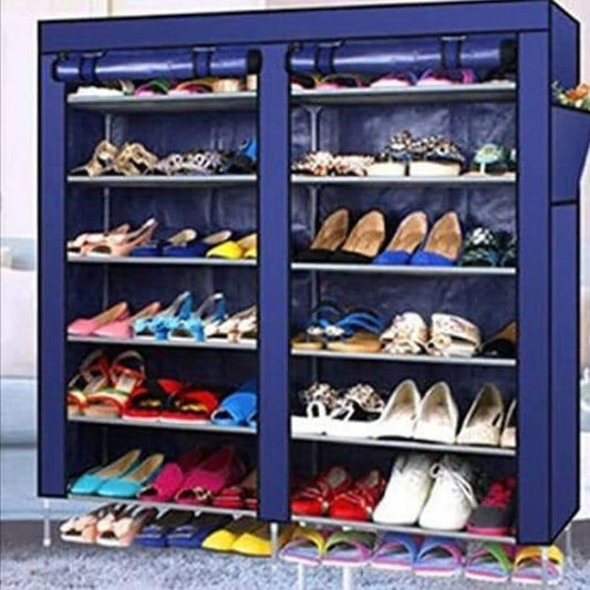 Rangement à chaussures à double colonnes