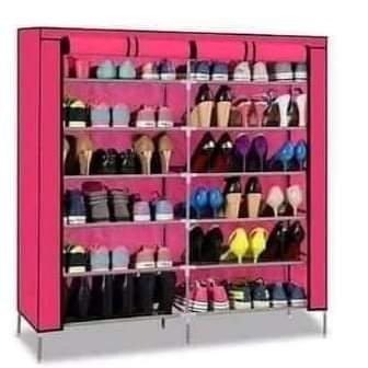 Rangement à chaussures à double colonnes