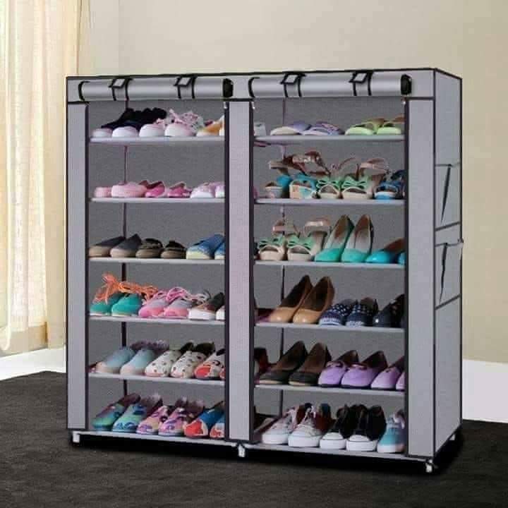Rangement à chaussures à double colonnes