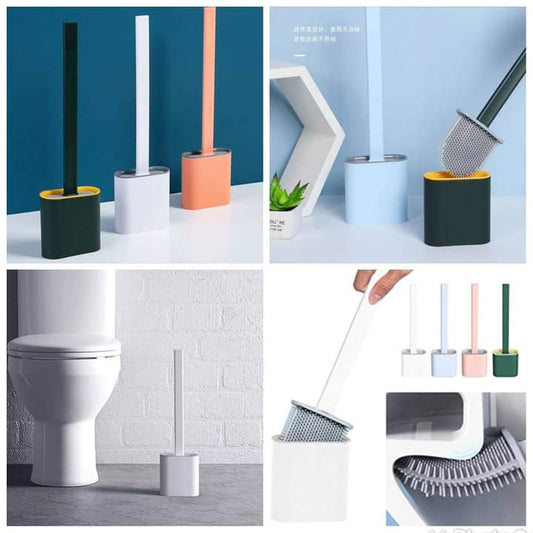 Ensemble de brosses de toilette en silicone