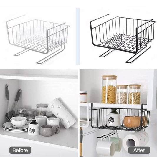 Étagère en métal sous cabinet multifonctionnelle