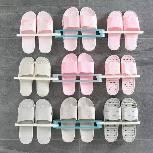 3 en 1 Porte-chaussures/serviettes mural pliable