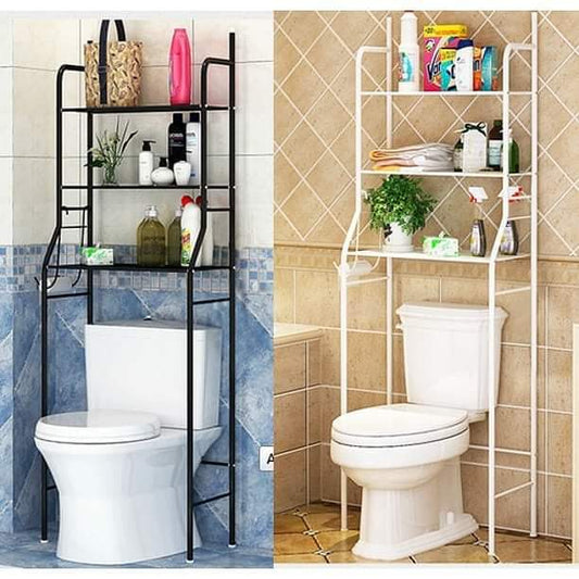 Sur le support de toilette