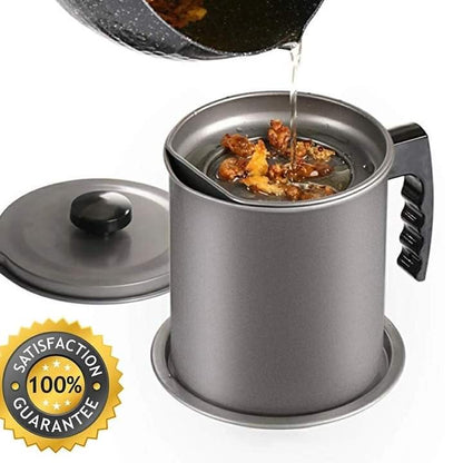 pot de filtre/stockage d'huile de style japonais 1,7 litres