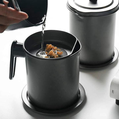 pot de filtre/stockage d'huile de style japonais 1,7 litres