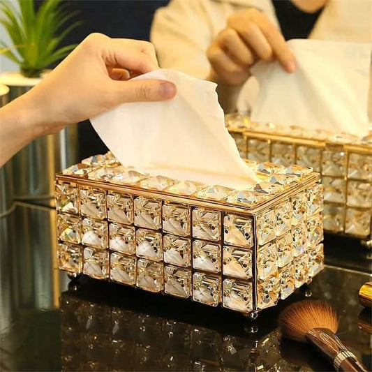 Porte-serviette en cristal de strass