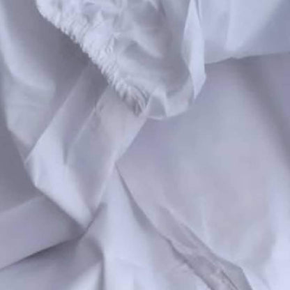 6*7 Draps-housses blancs ajustés