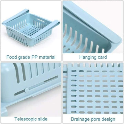 Organisateurs de réfrigérateur ajustables 3 pcs