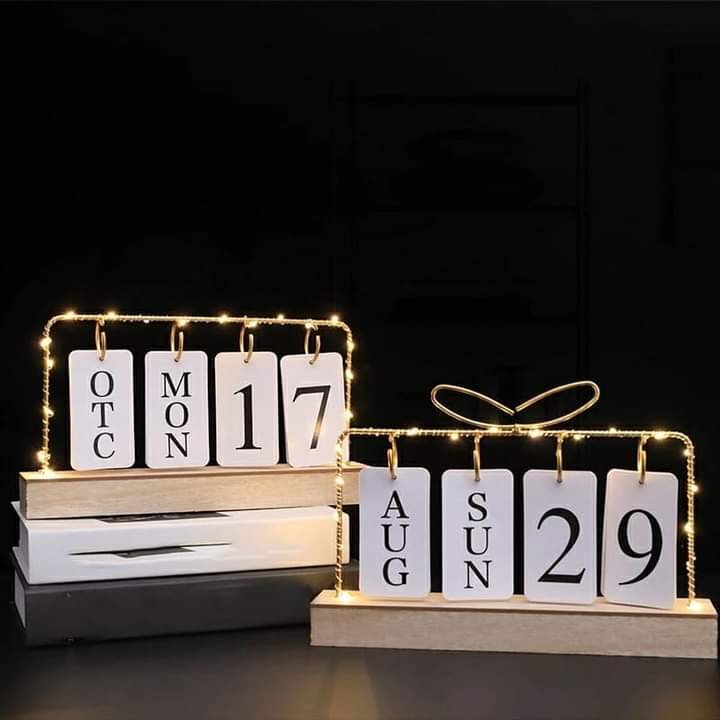 Calendrier LED décoratif