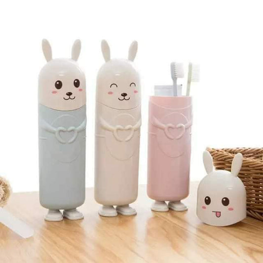 Porte-brosse à dents / pâte en forme de joli lapin
