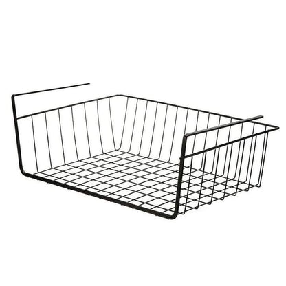 Panier en mailles métalliques pour rangement sur étagère