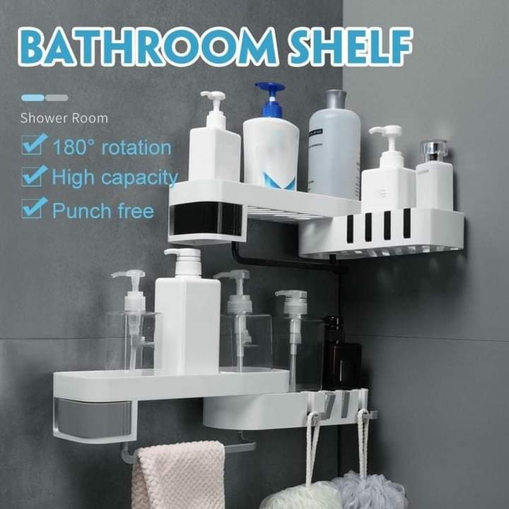 organisateur de salle de bain rotatif à 180 degrés
