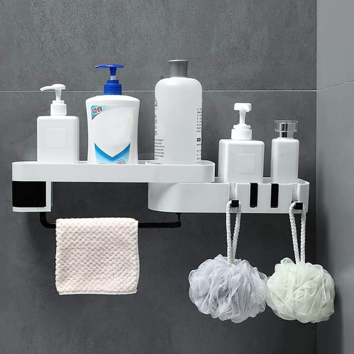organisateur de salle de bain rotatif à 180 degrés