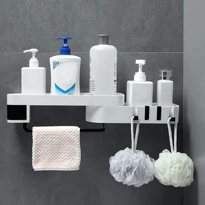 organisateur de salle de bain rotatif à 180 degrés