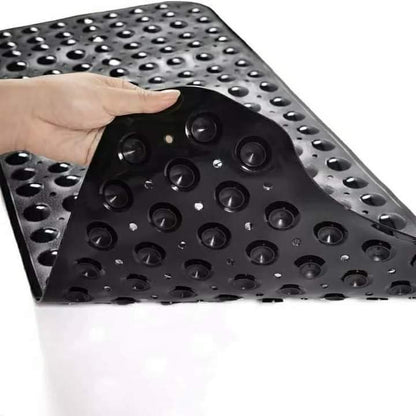 Tapis de salle de bain antidérapants extra longs bleus