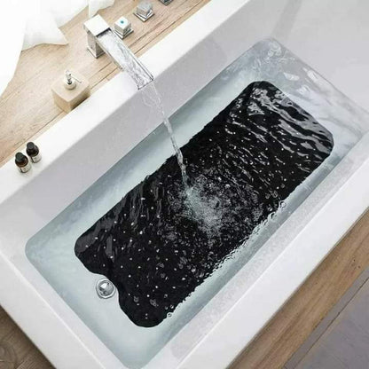 Tapis de salle de bain antidérapants extra longs bleus