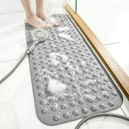 Tapis de salle de bain antidérapants extra longs bleus